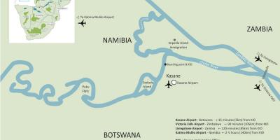 Botswana kasane haritası 